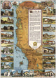 California Missions Poster Print showcasing historic architecture