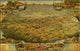 1885 Bird's Eye View Map of Phoenix, Arizona Poster Print