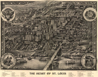 Heart of St. Louis Poster Print showcasing city skyline