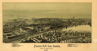 Pennsylvania Railroad Machine Shops in Altoona, Pennsylvania 1895 Poster Print