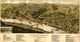 Bridgeport, Pennsylvania 1883 Poster Print showcasing historic architecture.