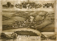 Valley Forge Pennsylvania 1890 Poster Print showcasing American history.