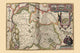 Elevation of the Towns of Antwerp & Mechelen Poster Print by Pieter Van der Keere