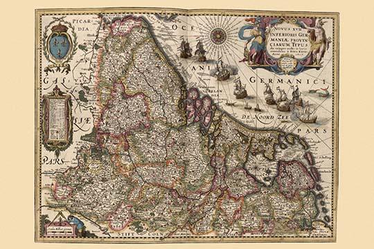 Picardy Region of France Poster Print by Pieter Van der Keere