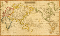 Mercator's Chart 1817 Poster Print - Historical Map Art