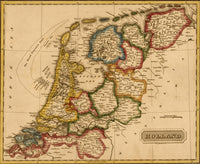 Holland or Netherlands 1817 Poster Print showcasing Dutch landscape.