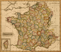 France 1817 Historical Poster Print showcasing early 19th-century France.