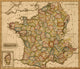 France 1817 Historical Poster Print showcasing early 19th-century France.