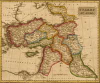 Turkey in Asia 1817 Poster Print showcasing Middle Eastern historical significance.