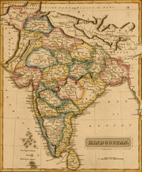 Hindustan Hindoostan India 1817 Poster Print showcasing Indian culture.