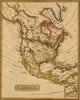 North America 1817 Poster Print showcasing a vintage map.