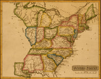 United States 1817 Poster Print showcasing historical artwork.