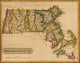 Massachusetts 1817 Poster Print showcasing early American history.