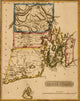 Rhode Island 1817 Historical Poster Print - Vintage Artwork