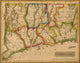 Connecticut 1817 Vintage Poster Print showcasing historical charm.