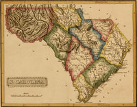 South Carolina - 1817 Poster Print showcasing historical beauty.