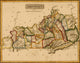 Kentucky 1817 poster print showcasing historical artwork.