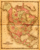 North America 1862 Historical Poster Print - Vintage Art