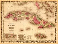 Cuba 1862 Poster Print showcasing vibrant historical artwork