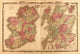 Ireland & Scotland 1862 Vintage Map Poster Print showcasing intricate cartography.