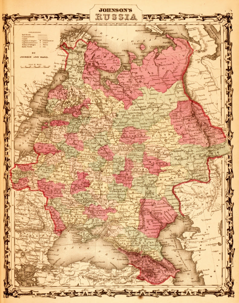 Russia 1862 Poster Print showcasing 19th-century historical artwork.