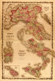 Italy 1862 Poster Print showcasing vintage artwork of Italy.