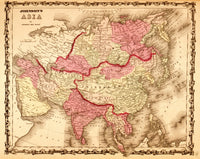 Asia 1862 Poster Print showcasing vibrant colors and intricate details.