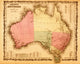 Australia 1862 Poster Print - Historical Map Art