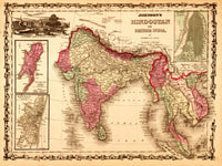 1862 India Hindustan Vintage Poster Print