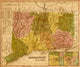 Connecticut 1844 historical poster print showcasing vintage details.