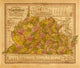 Virginia 1844 poster print showcasing historical artwork