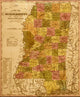 Mississippi 1844 Vintage Poster Print showcasing historical artwork