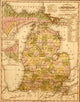 Michigan 1844 Historic Poster Print showcasing the state's heritage.