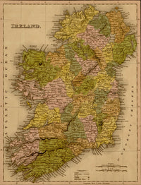 Ireland 1844 Poster Print showcasing historical art.