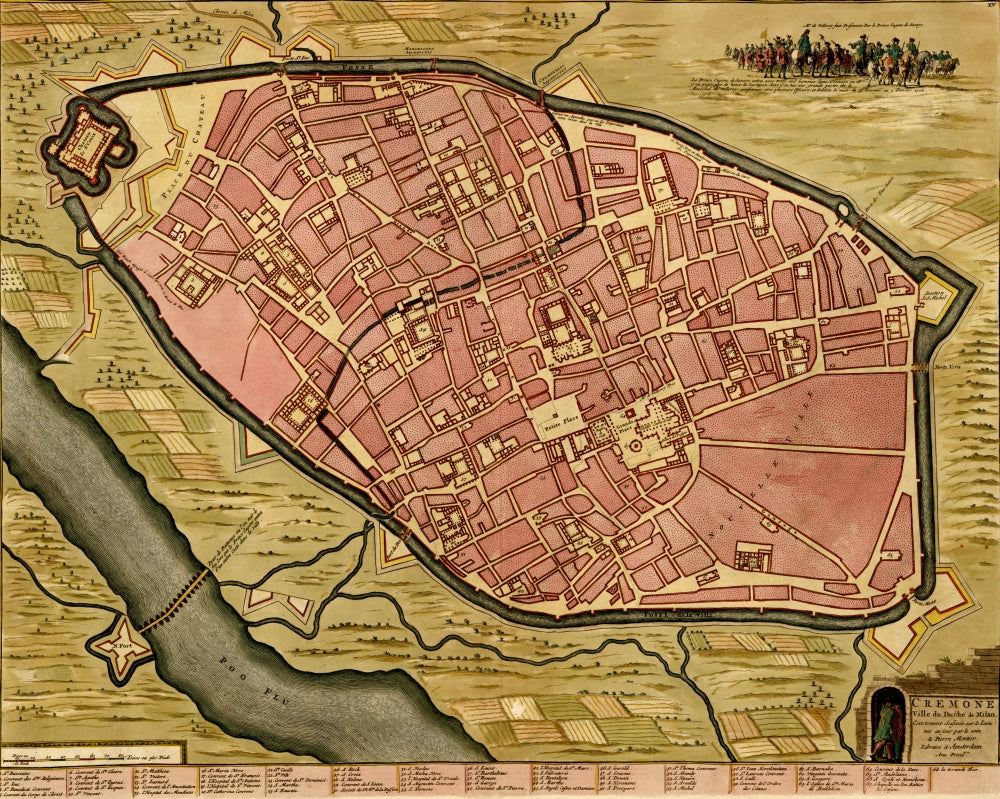 Fortifications for the City of Milan Poster Print showcasing historical architecture.