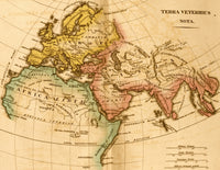 The World in Post Biblical Times Poster Print showcasing a historical narrative.