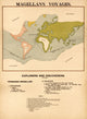 Magellan's Voyages Poster Print showcasing historical exploration art.