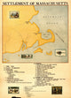 Settlement of Massachusetts Poster Print showcasing historical artwork.