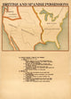 British & Spanish Possessions Poster Print showcasing historical territories.
