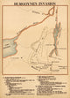 Burgoyne's Invasion Poster Print showcasing historical artwork