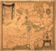 Amérique Septentrionale historical map poster print showcasing Canada and the eastern United States.