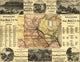 Chicago Business District Map Poster Print featuring inset map and views