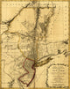 Mappa Geographica Nova Eboraci and Nova Jersey poster print by Claudius Joseph Sauthier