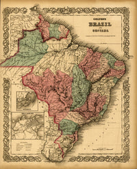 Brazil - 1871 Poster Print showcasing vibrant historical imagery.