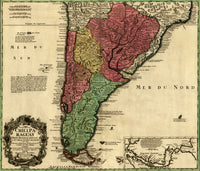 Straits of Magellan and the Southern Countries of South America Poster Print