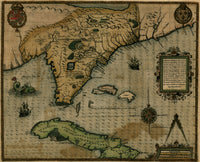 Floridae Americae Provinciae Recens Descriptio Poster Print depicting early American exploration.