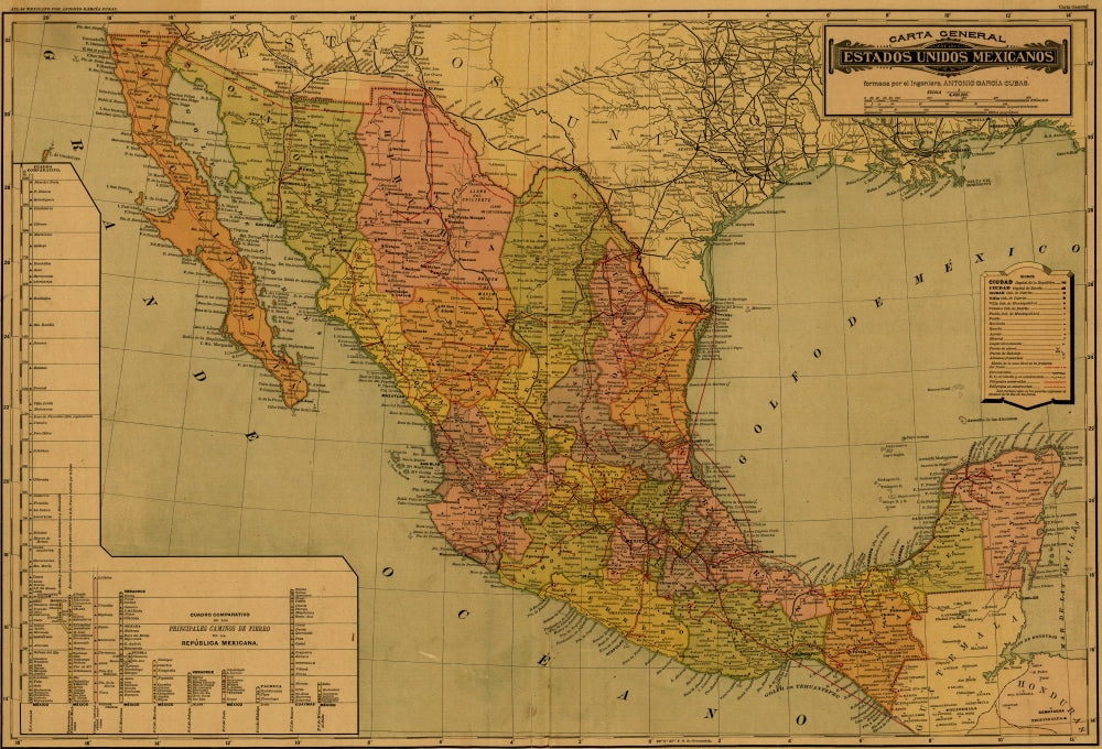 Mexico scenic poster print showcasing stunning landscape art.