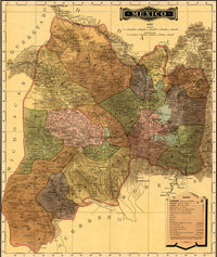Mexico 1844 Poster Print showcasing historical artwork.