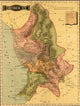 Terrirotrio de Tepic 1844 Poster Print showcasing historical art.
