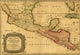 Mexicque, ou Nouvelle Espagne map poster print featuring Yucatan and Panama regions.